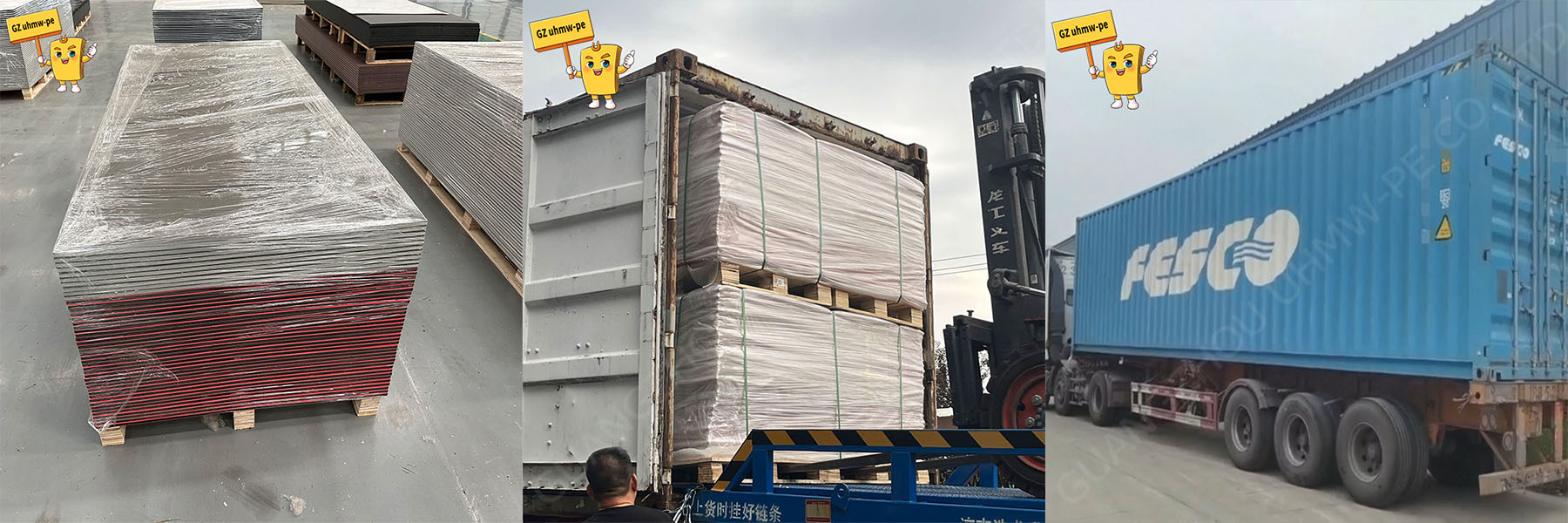 Double-Colored HDPE Sheet packing &shipping.jpg